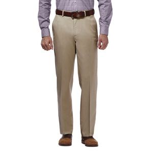 Haggar Premium No Iron Khaki Flat Front Classic